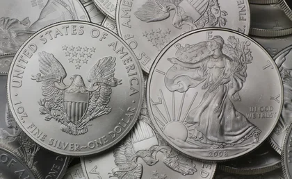 Vorderseite und Rückseite Silber-Eagle